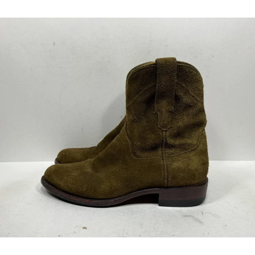 Tecovas The Dean Suede Men's Size 9 D Boots 1012 Pull On